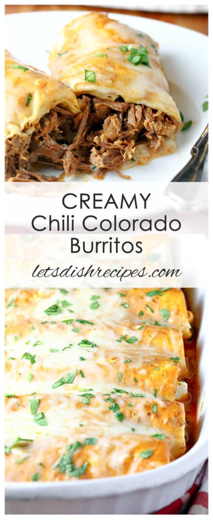 Creamy Chili Colorado Burritos