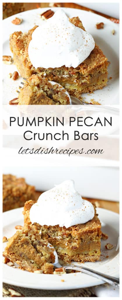 Pumpkin Pecan Crunch Bars