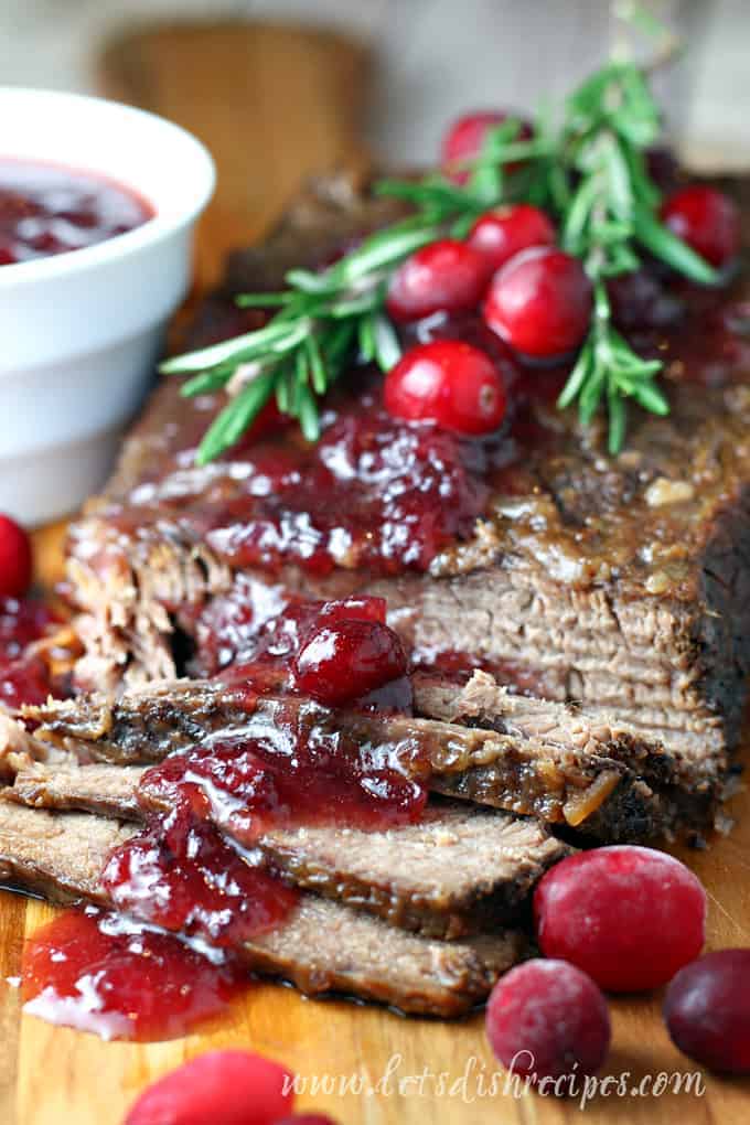 Slow Cooker Cranberry Brisket