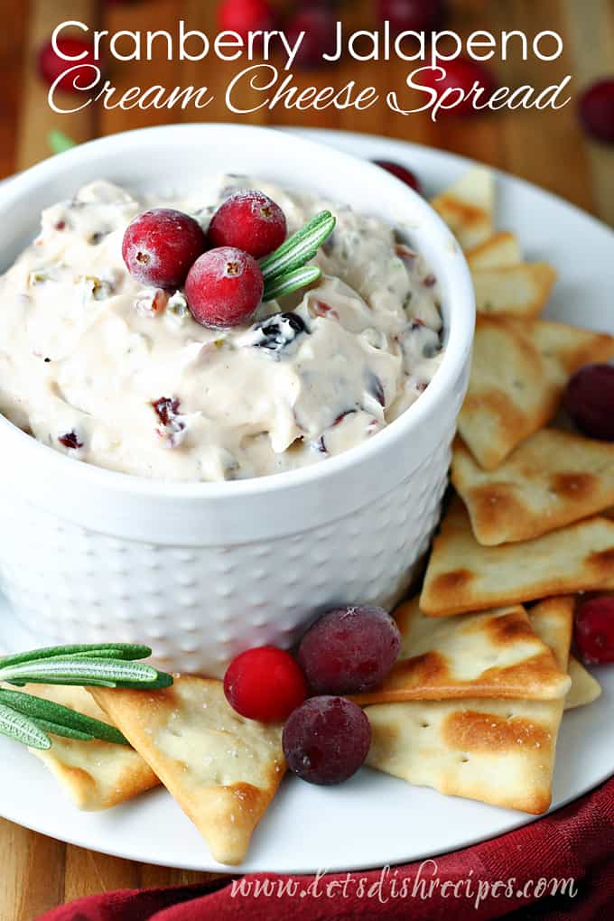 Cranberry Jalapeno Cream Cheese Spread