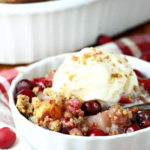 Cranberry Pear Crisp featur