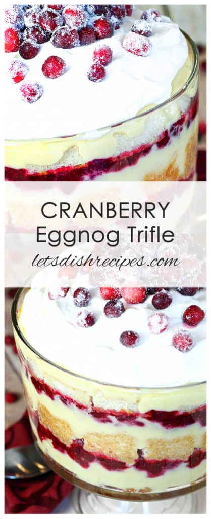 Cranberry Eggnog Trifle