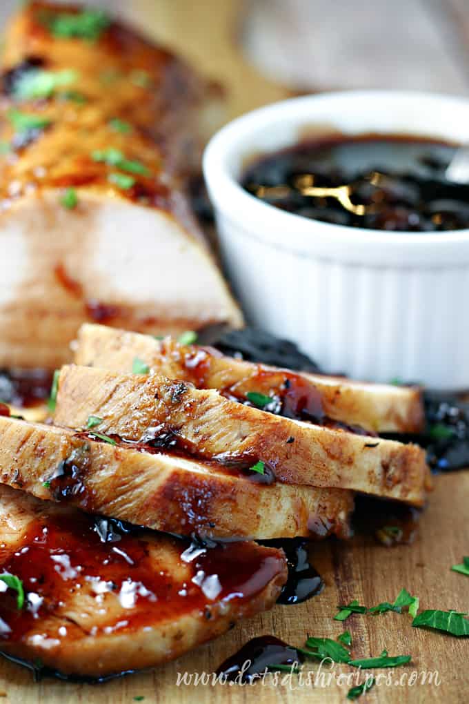 Slow Cooker Cherry Balsamic Pork Tenderloin