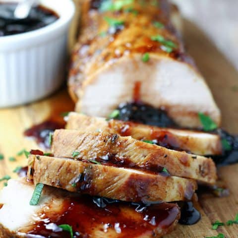 Pork Balsamic Cherry Glaze feature