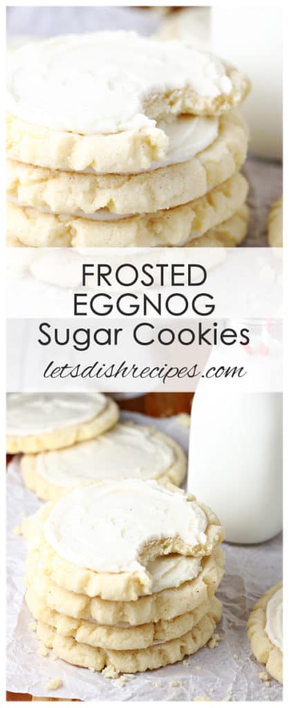 Frosted Eggnog Sugar Cookies