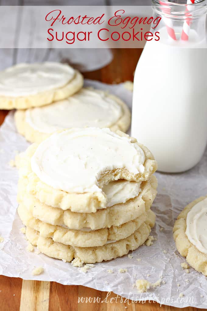 Frosted Eggnog Sugar Cookies