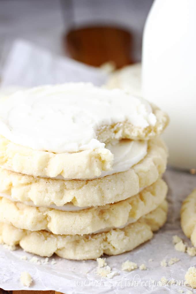 Frosted Eggnog Sugar Cookies