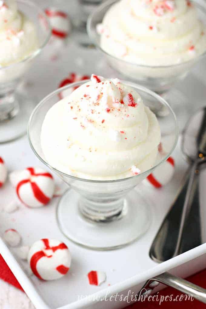 No Bake Peppermint Cheesecake Mousse