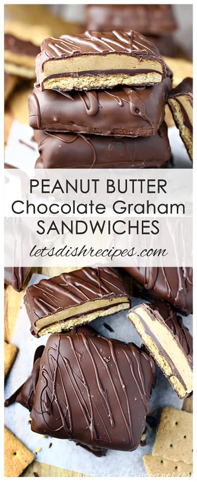 Peanut Butter Chocolate Graham Sandwiches