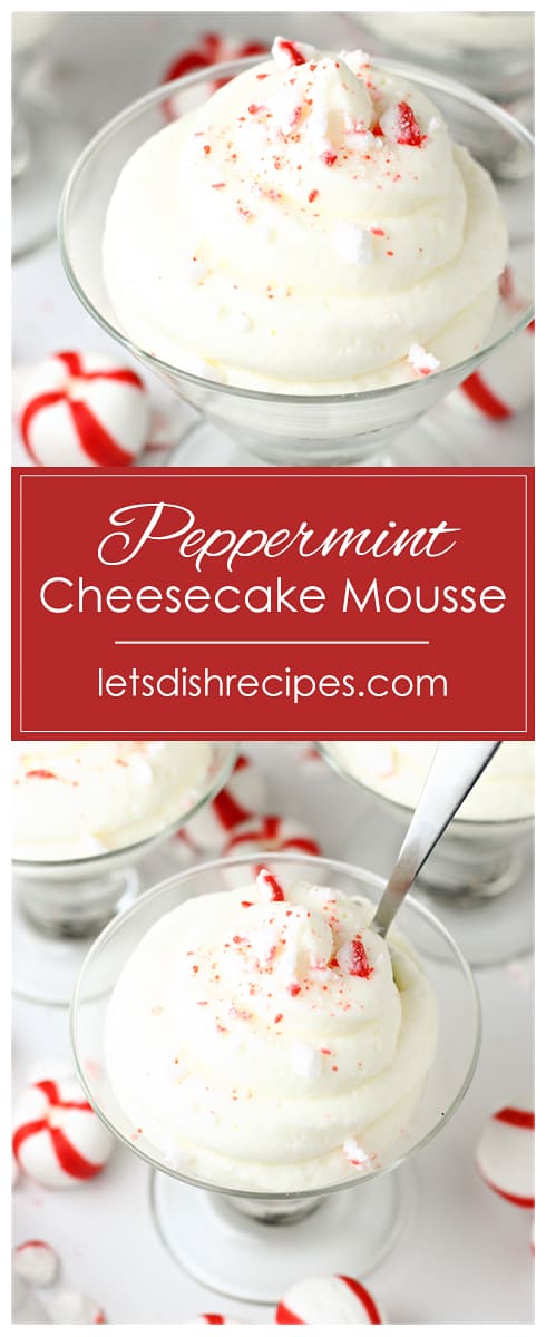 No Bake Peppermint Cheesecake Mousse