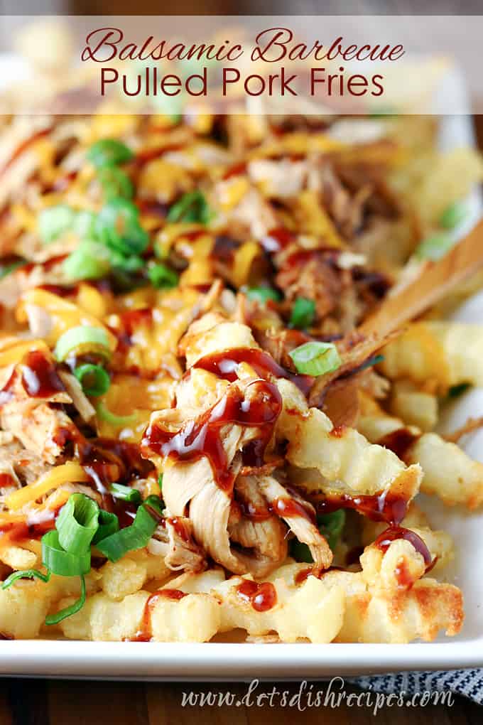 Balsamic Barbecue Pulled Pork Fries