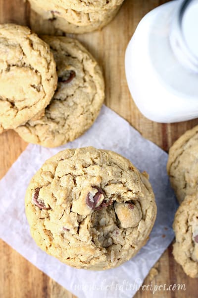 Oatmeal Chocolate Chip Peanut Butter Cookies