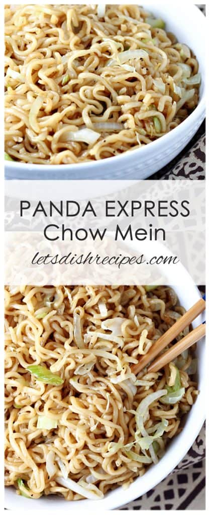 Copycat Panda Express Chow Mein