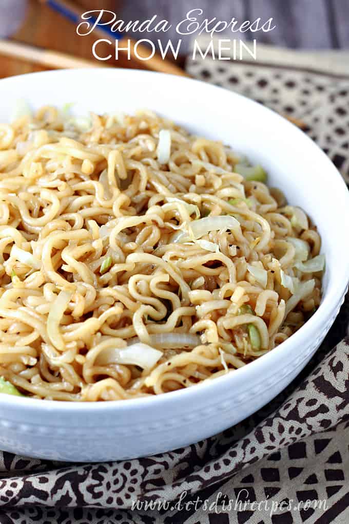 Copycat Panda Express Chow Mein