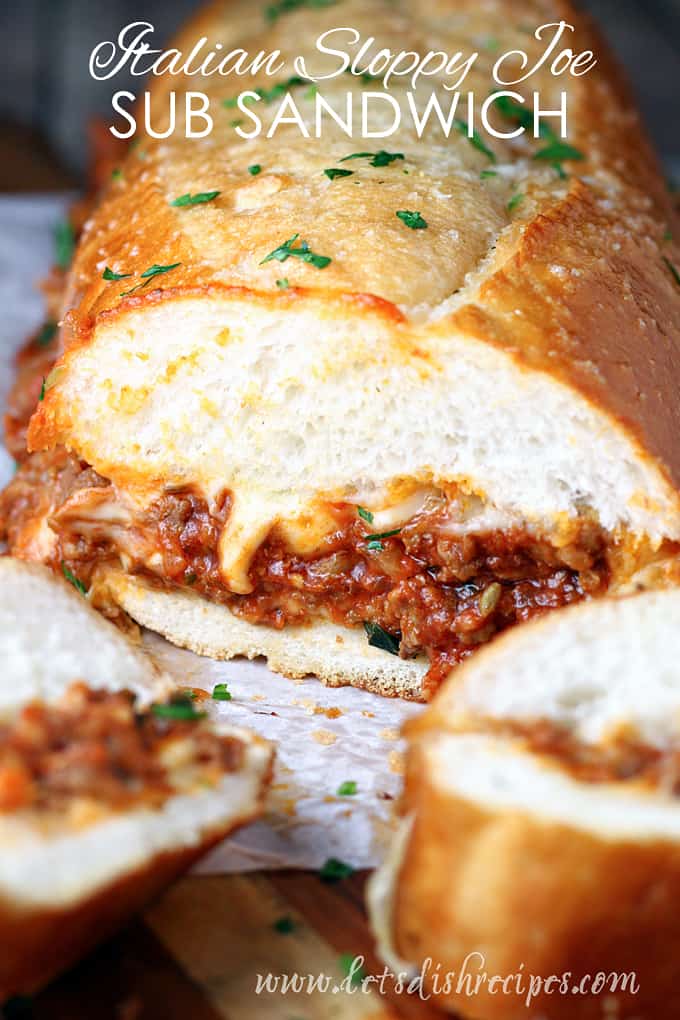 Italian Sloppy Joe Sub Sandwiches