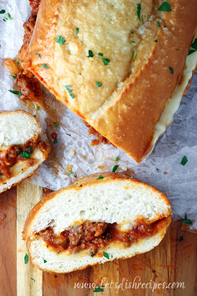 Italian Sloppy Joe Sub Sandwiches