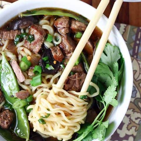 Slow Cooker Beef Ramen feature