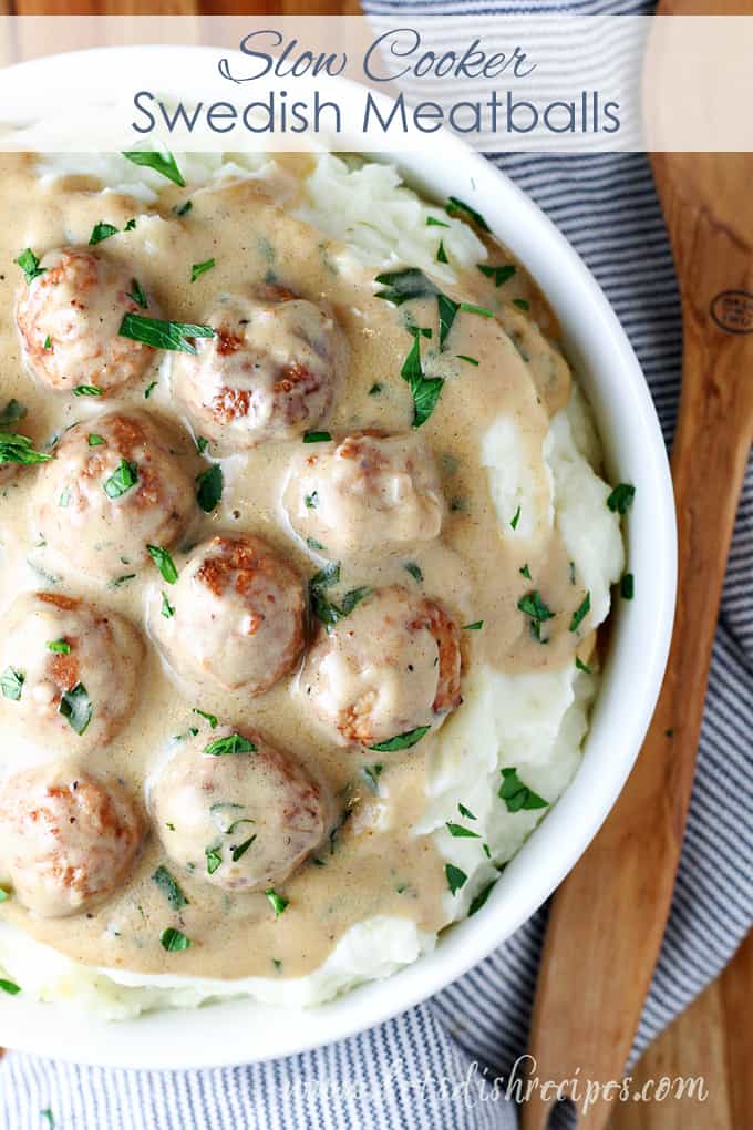 Slow Cooker Swedish Meatballs