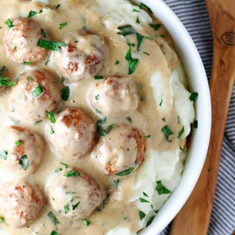 Slow Cooker Swedish Meatballs feature