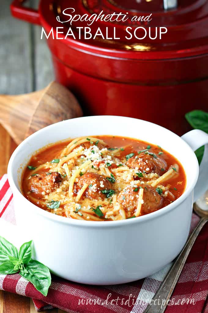 Spaghetti and Meatball Soup