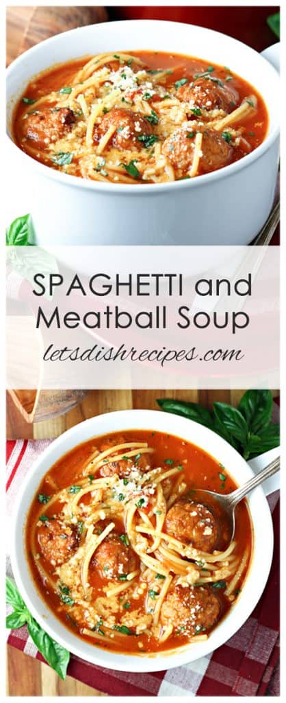 Spaghetti and Meatball Soup