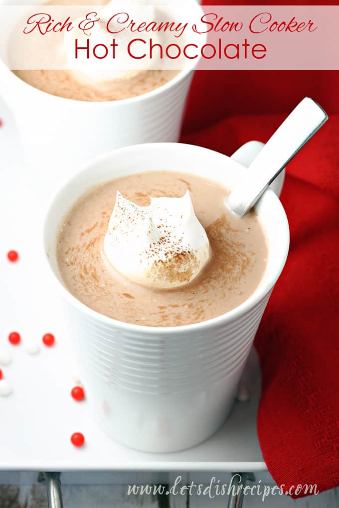 Rich and Creamy Slow Cooker Hot Chocolate