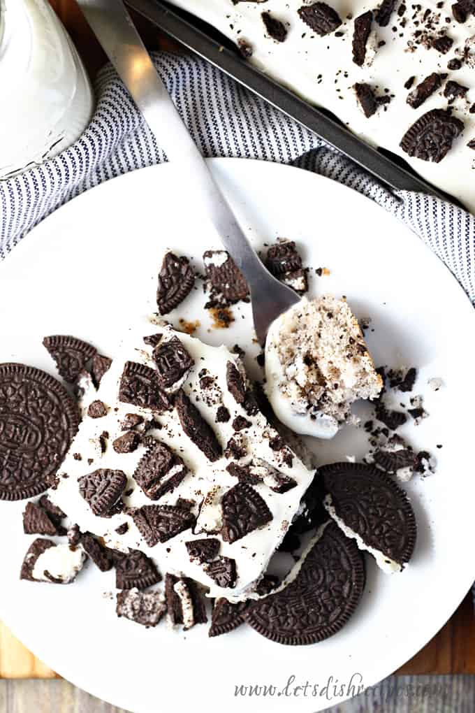 Cookies and Cream Sheet Cake