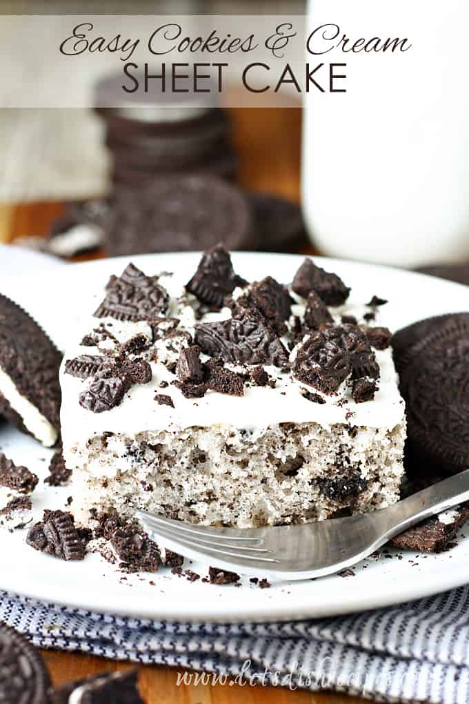 Cookies and Cream Sheet Cake