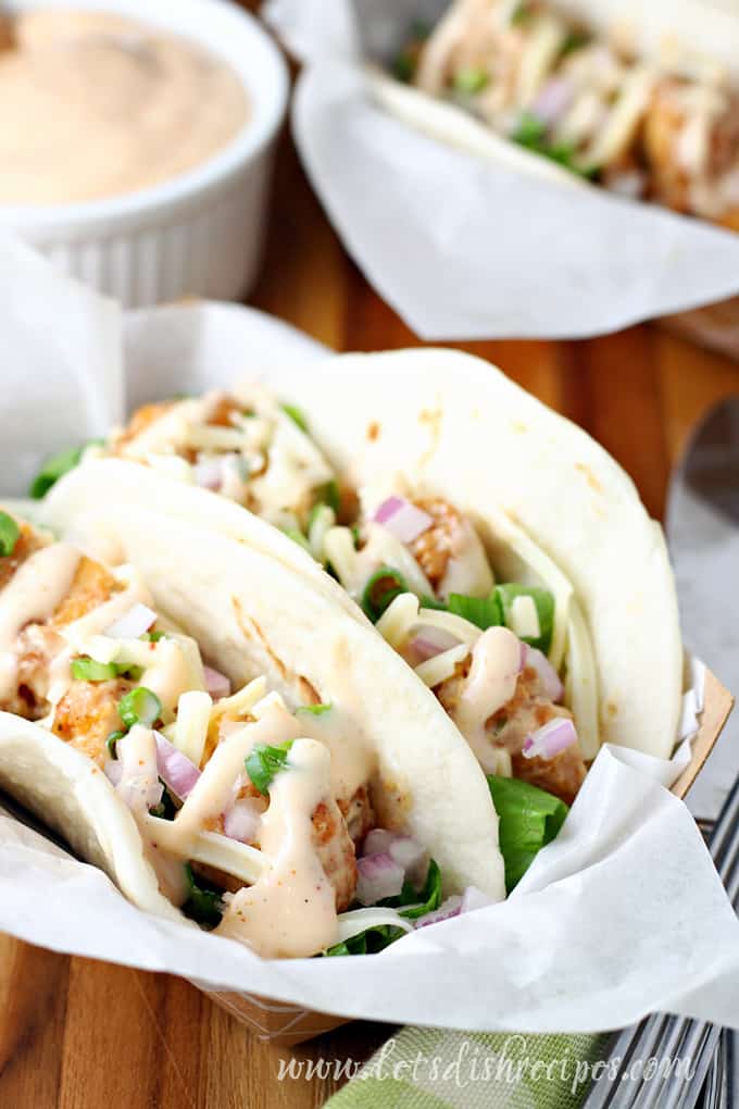 Spicy Ranch Chicken Tacos