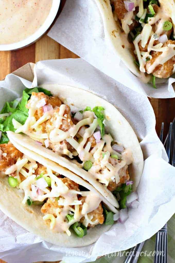 Spicy Ranch Chicken Tacos