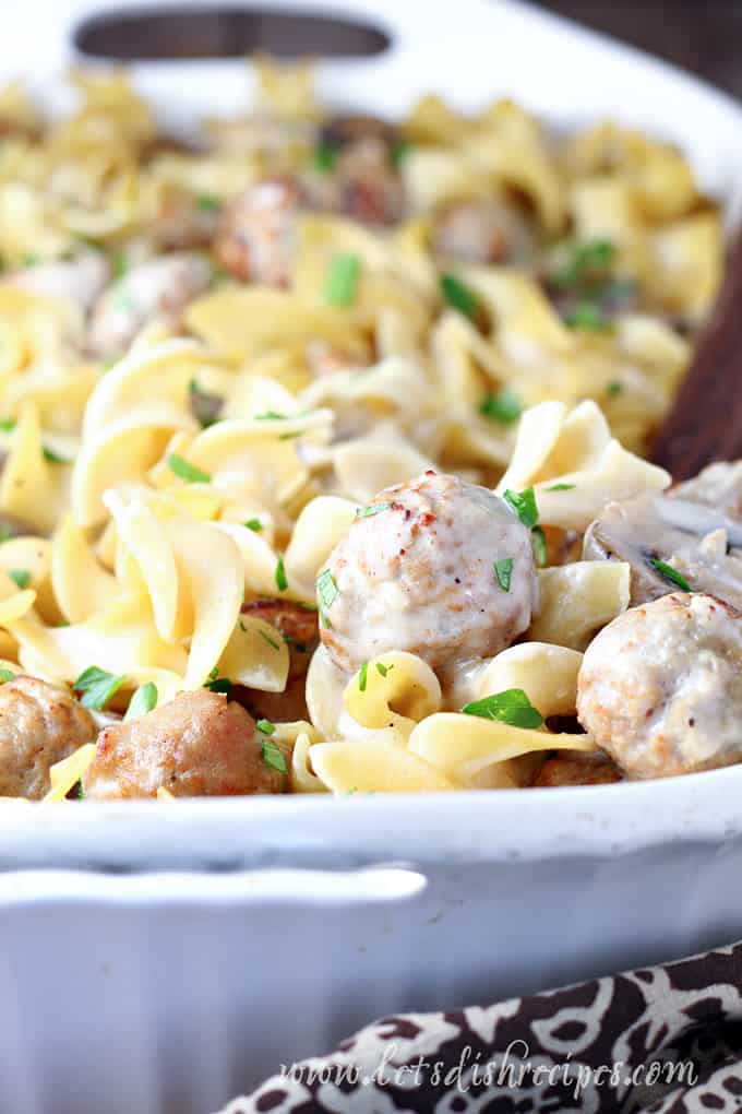 Meatball Stroganoff Bake