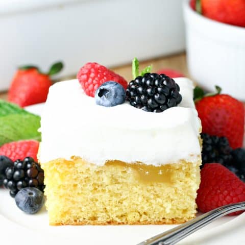 Easy Lemon Poke Cake feature