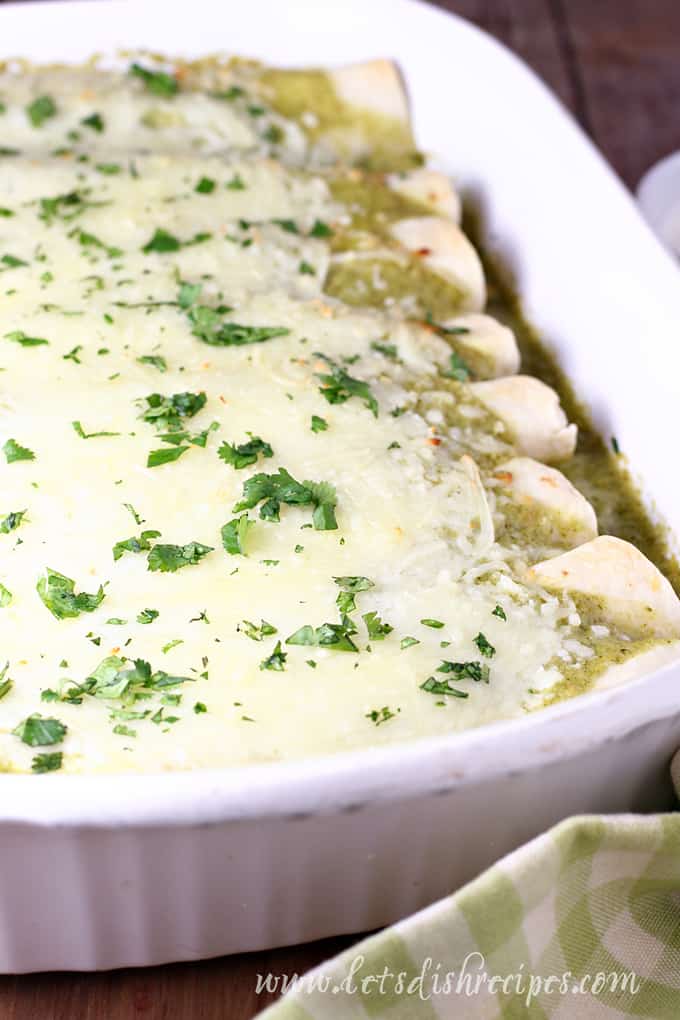 Honey Lime Chicken Enchiladas Verdes