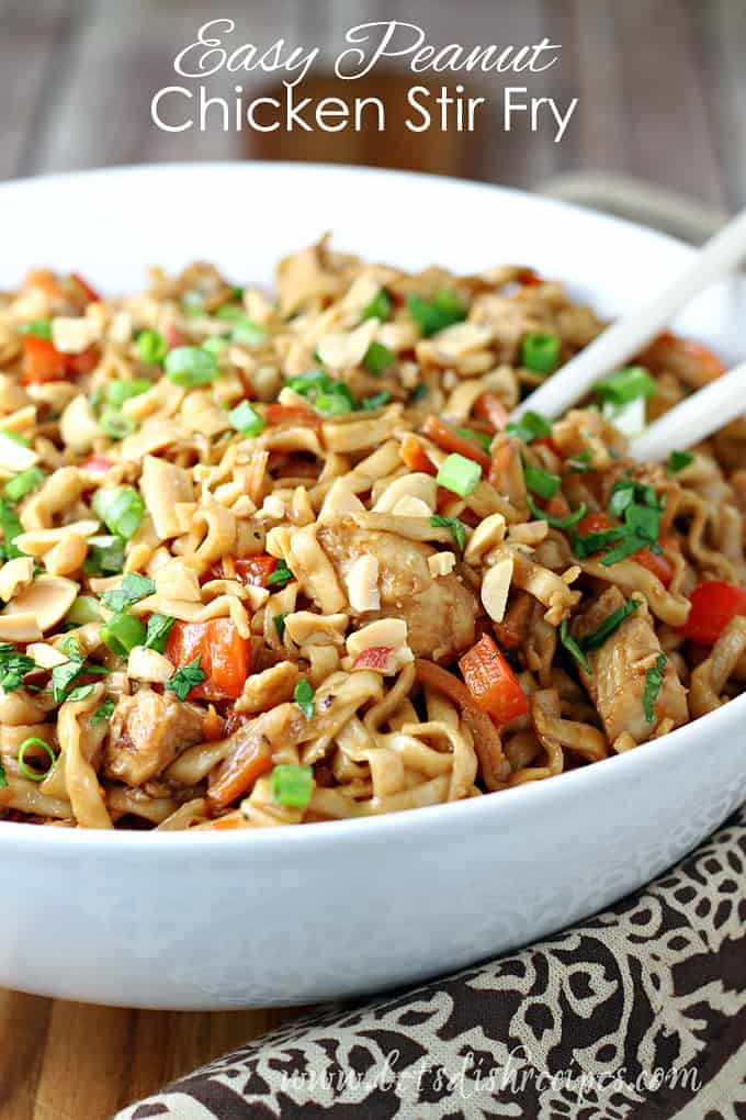 Easy Peanut Chicken Stir Fry