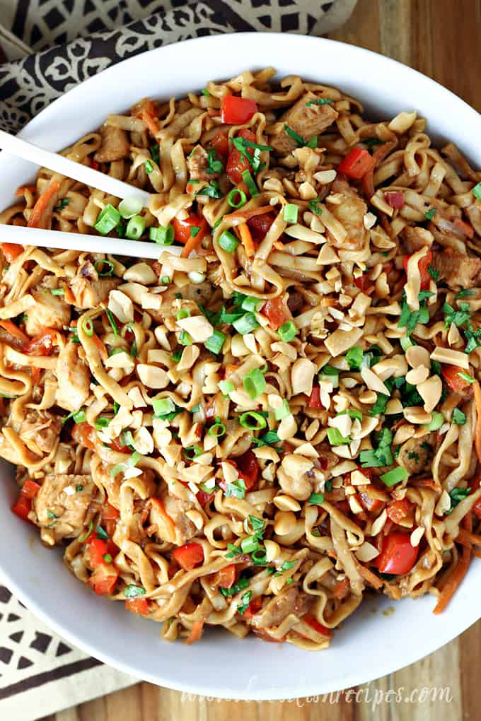 Easy Peanut Chicken Stir Fry