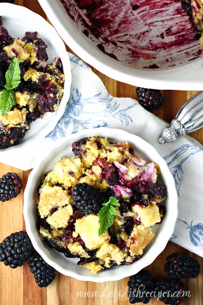 Triple Berry Cream Cheese Dump Cake