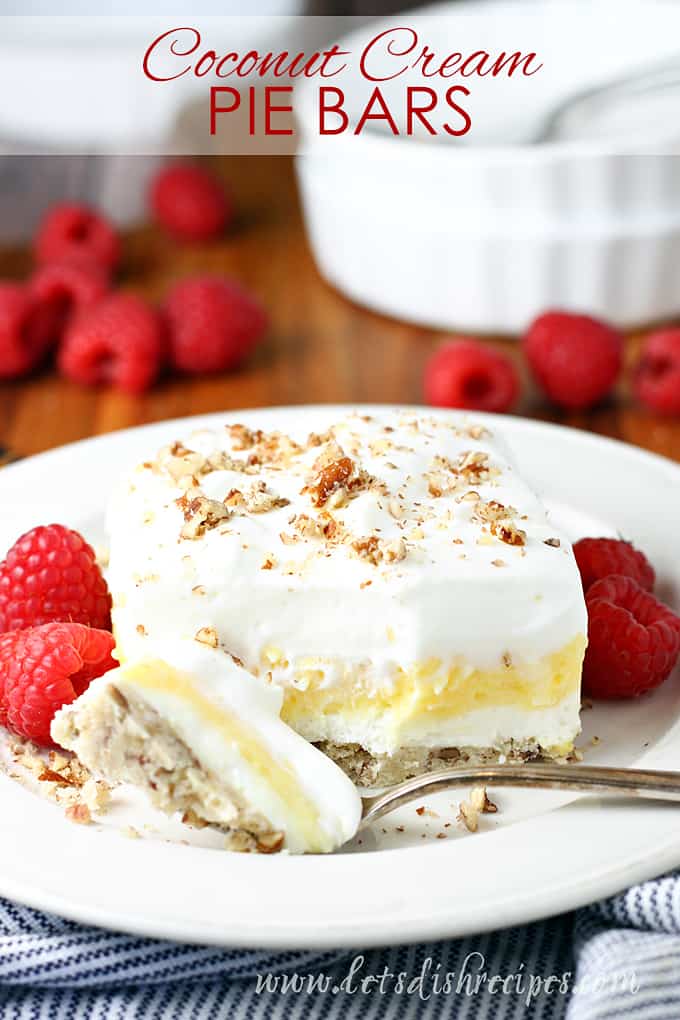 Coconut Cream Pie Bars