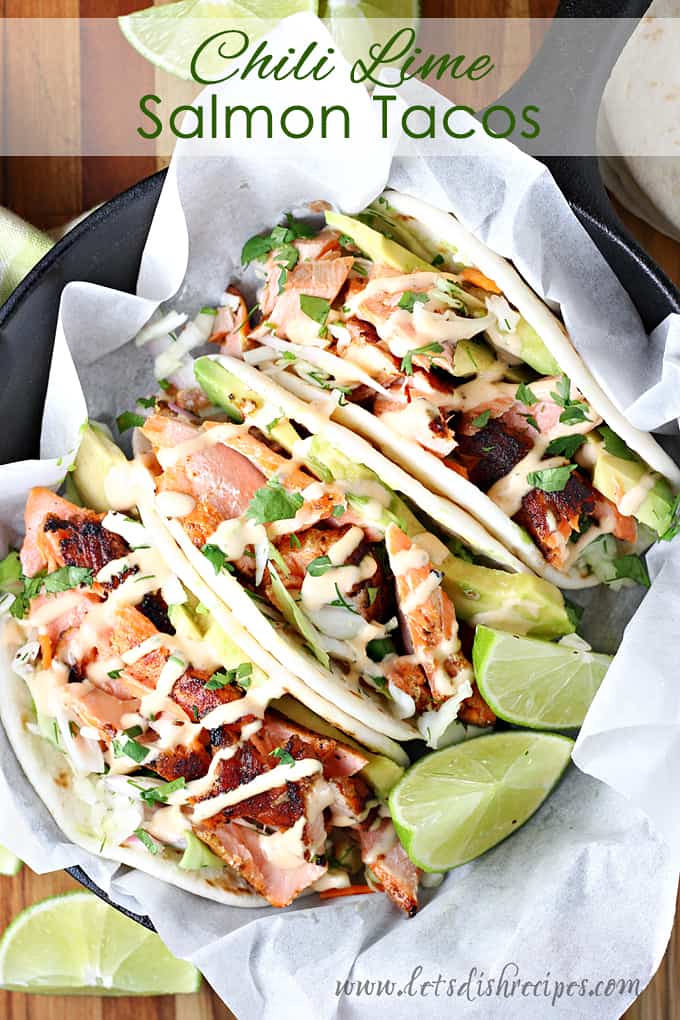 Chile Lime Salmon Tacos