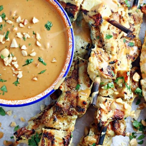 Grilled Chicken Satay feature