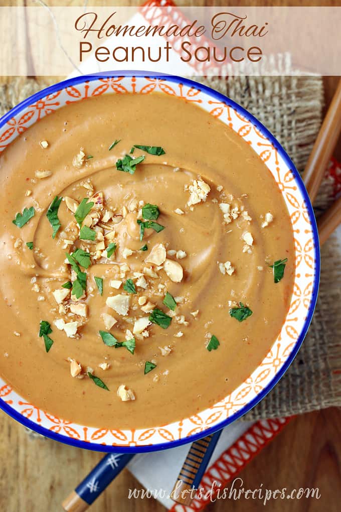 Homemade Thai Peanut Sauce