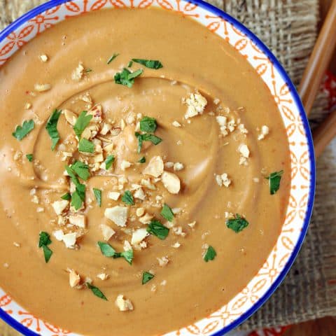 Homemade Thai Peanut Sauce feature