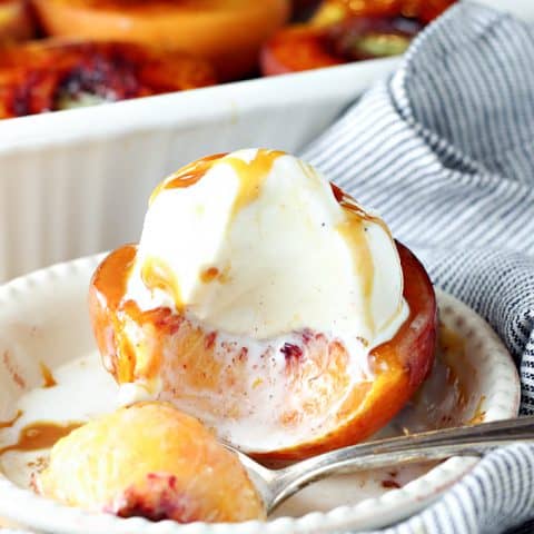 Baked Peaches feature