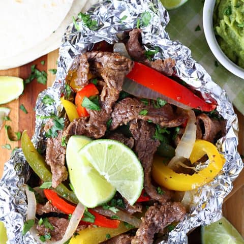 Foil Pack Steak Fajitas feature