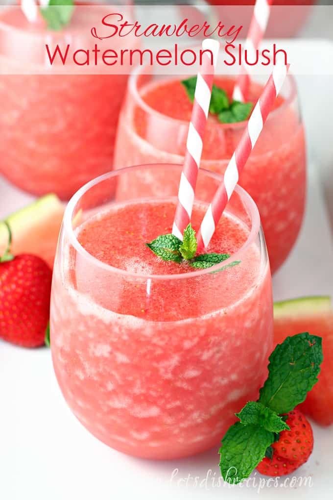 Strawberry Watermelon Fruit Slush