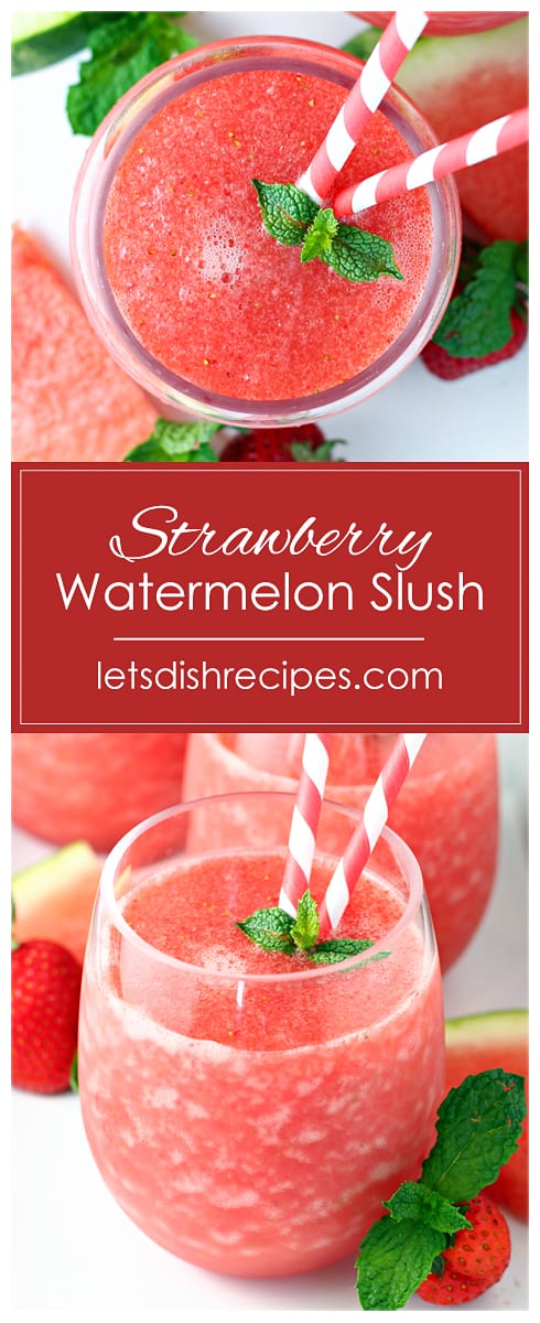 Strawberry Watermelon Fruit Slush