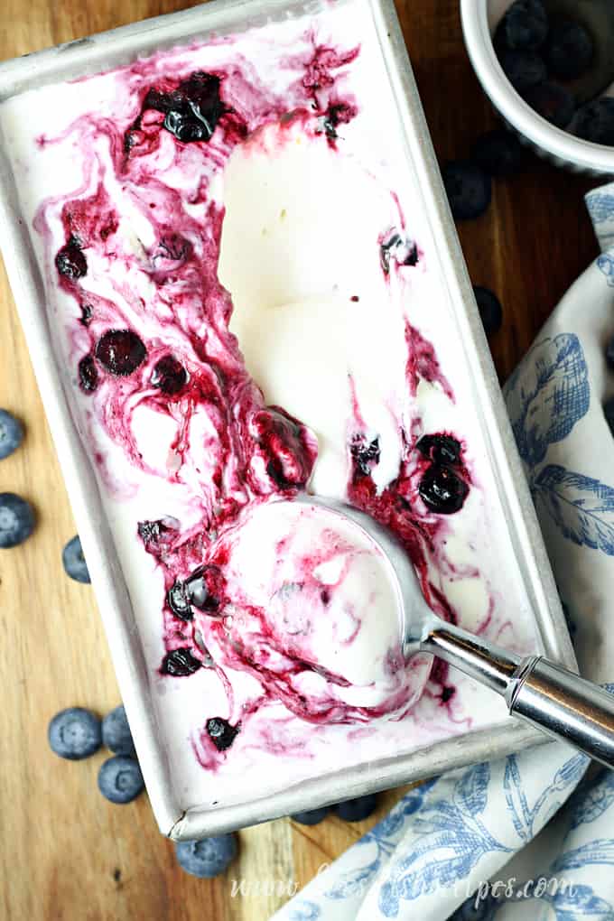 Blueberry Cheesecake Ice Cream