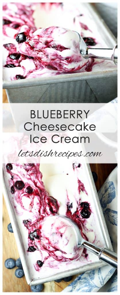 Blueberry Cheesecake Ice Cream