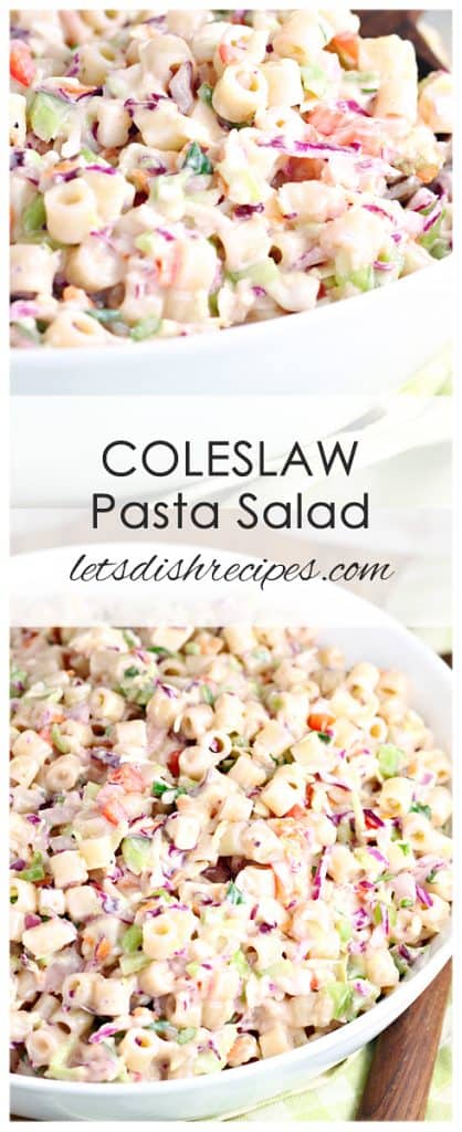 Coleslaw Pasta Salad