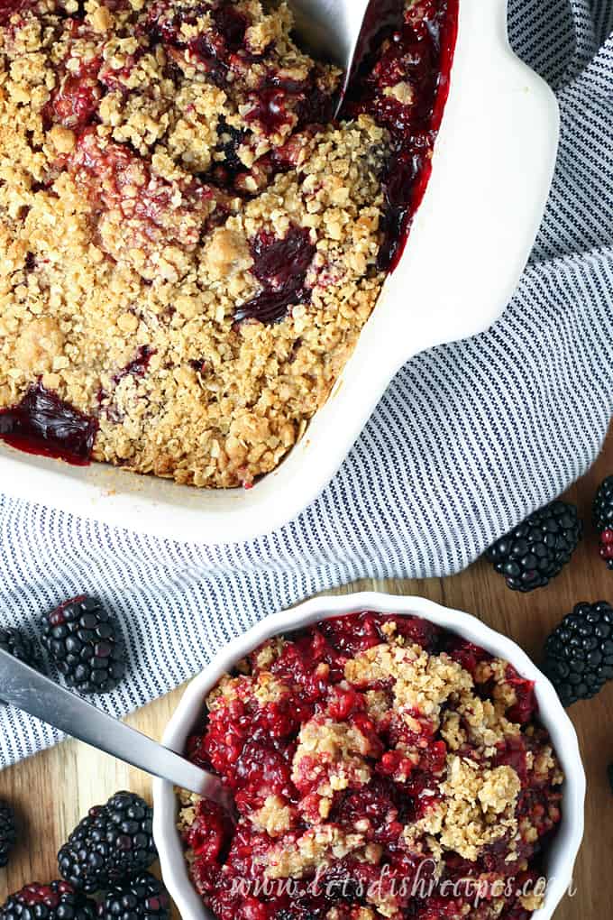 Old Fashioned Blackberry Crisp