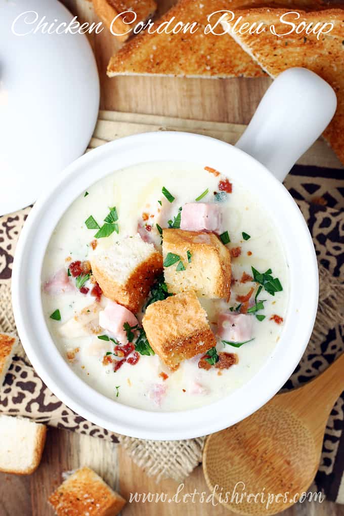 Chicken Cordon Bleu Soup